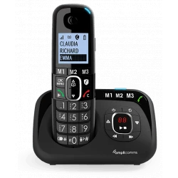 Powertel 2880 Téléphone fixe filaire senior avec combiné