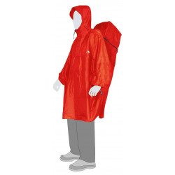Poncho de pluie avec protection sac M - Rouge - TATONKA