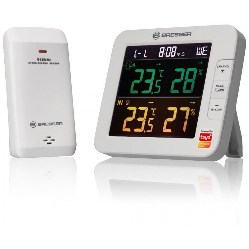 Thermomètre / Hygromètre Tuya Smart Home à 7 canaux - BRESSER -  Promo-Optique