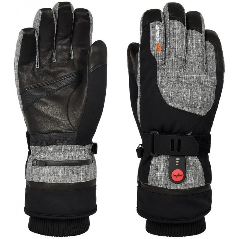 Gants Chauffants Unisexes Gris - avec batterie rechargeable