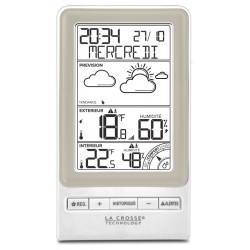 Station météo WS6819 Blanc/Taupe - LA CROSSE TECHNOLOGY - Promo-Optique