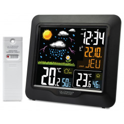 Station météo radio-pilotée WS6820 Noire - LA CROSSE TECHNOLOGY