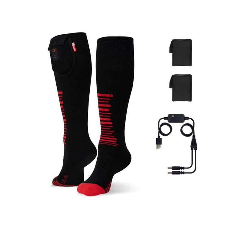 Chaussettes chauffantes outdoor + Batterie - G-HEAT - Promo-Optique