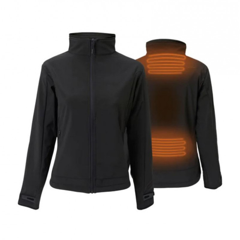 Veste Softshell chauffante pour femme avec batterie Rapidpower - Noir -  Promo-Optique