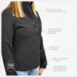 Veste softshell chauffante