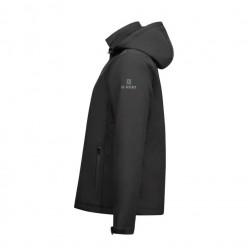 DEWBU Veste chauffante avec batterie 12V Manteau chauffant électrique Soft  Shel