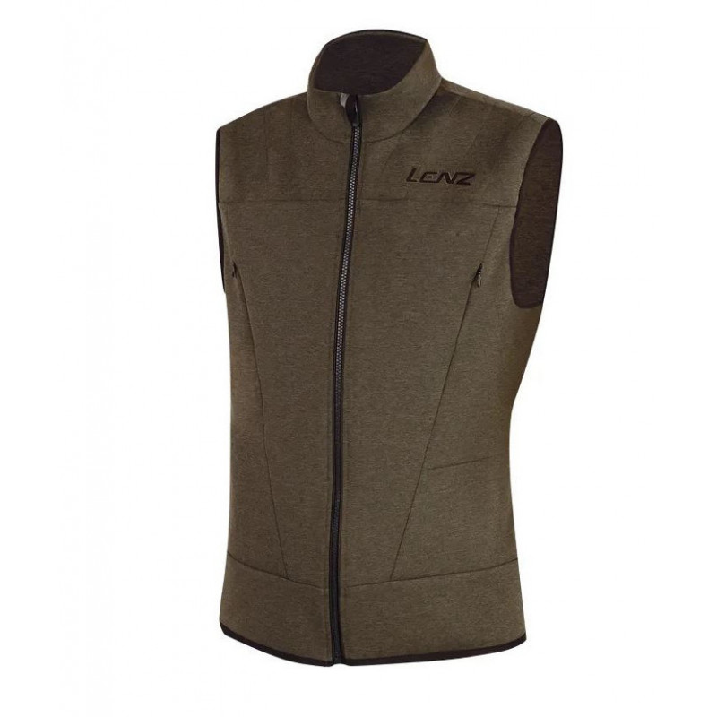 Gilet chauffant 2.0 Homme - Brun/Vert - LENZ - Promo-Optique