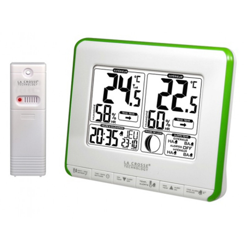 Station Météo WS6812W-GREEN LA CROSSE TECHNOLOGY - Promo-Optique