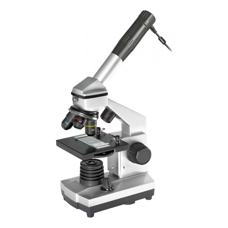 Bresser microscope monoculaire à lumière transmi…
