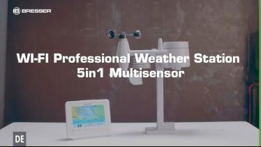 Station météo Professional WIFI couleur 5-en-1 Verticale BRESSER